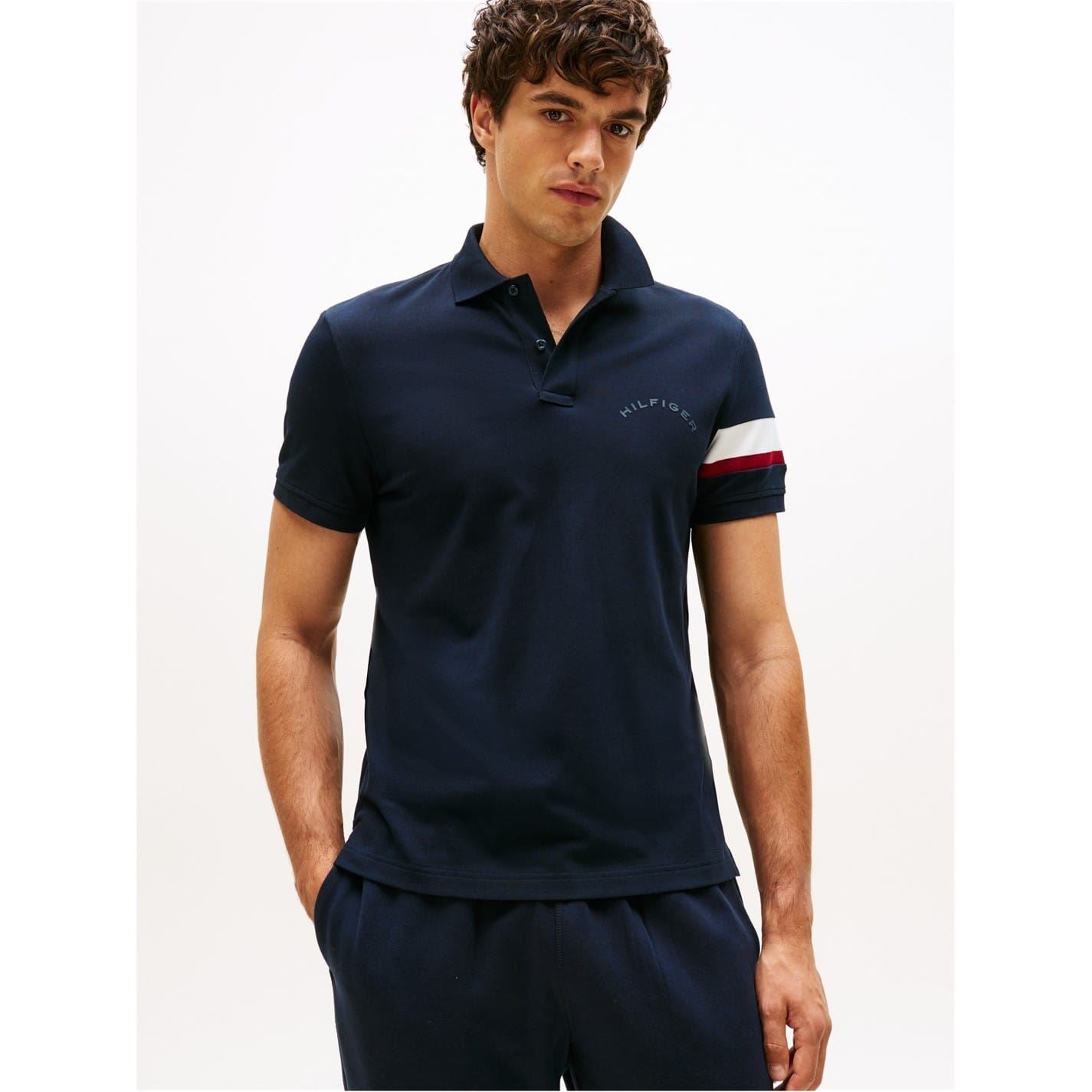 Tommy Hilfiger Collared Neck Short Sleeve Polo Shirt
