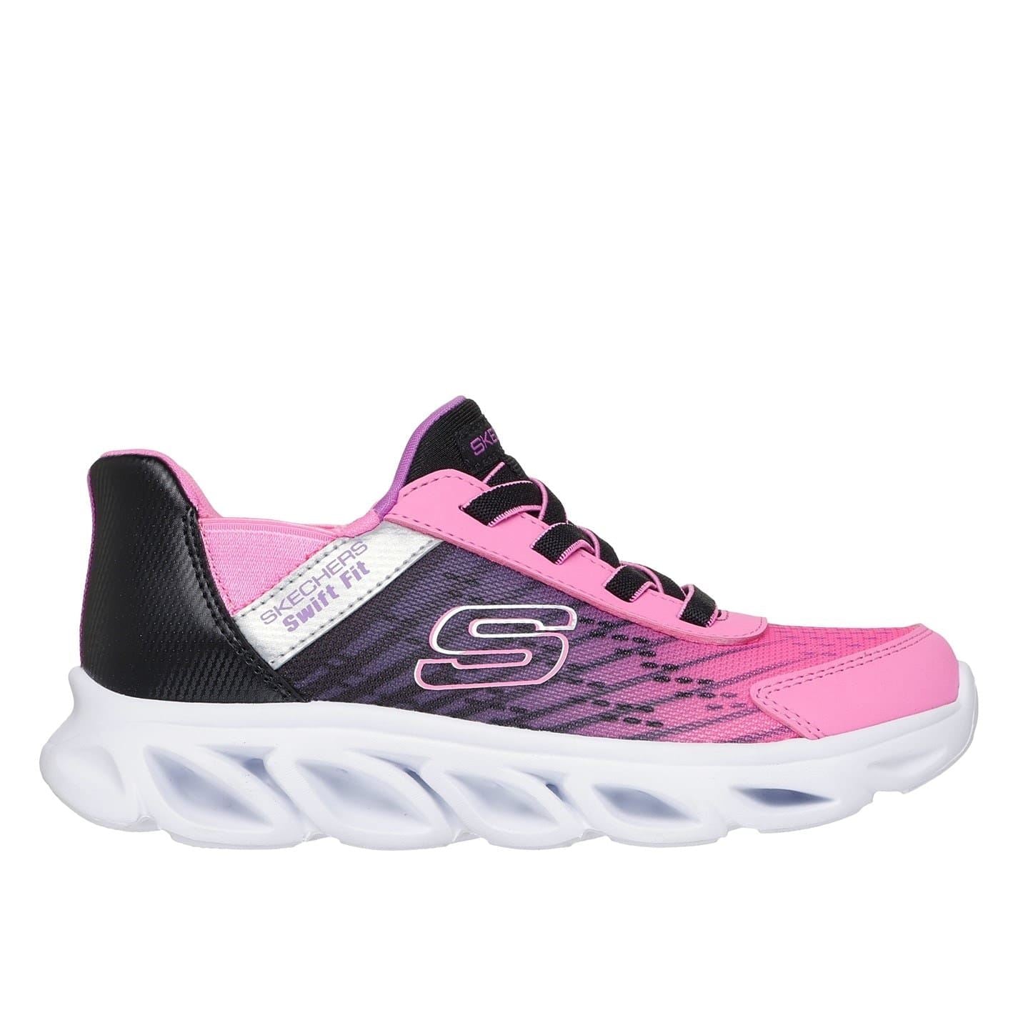 Skechers Flex Glide Graphic Print Low Top Sneakers