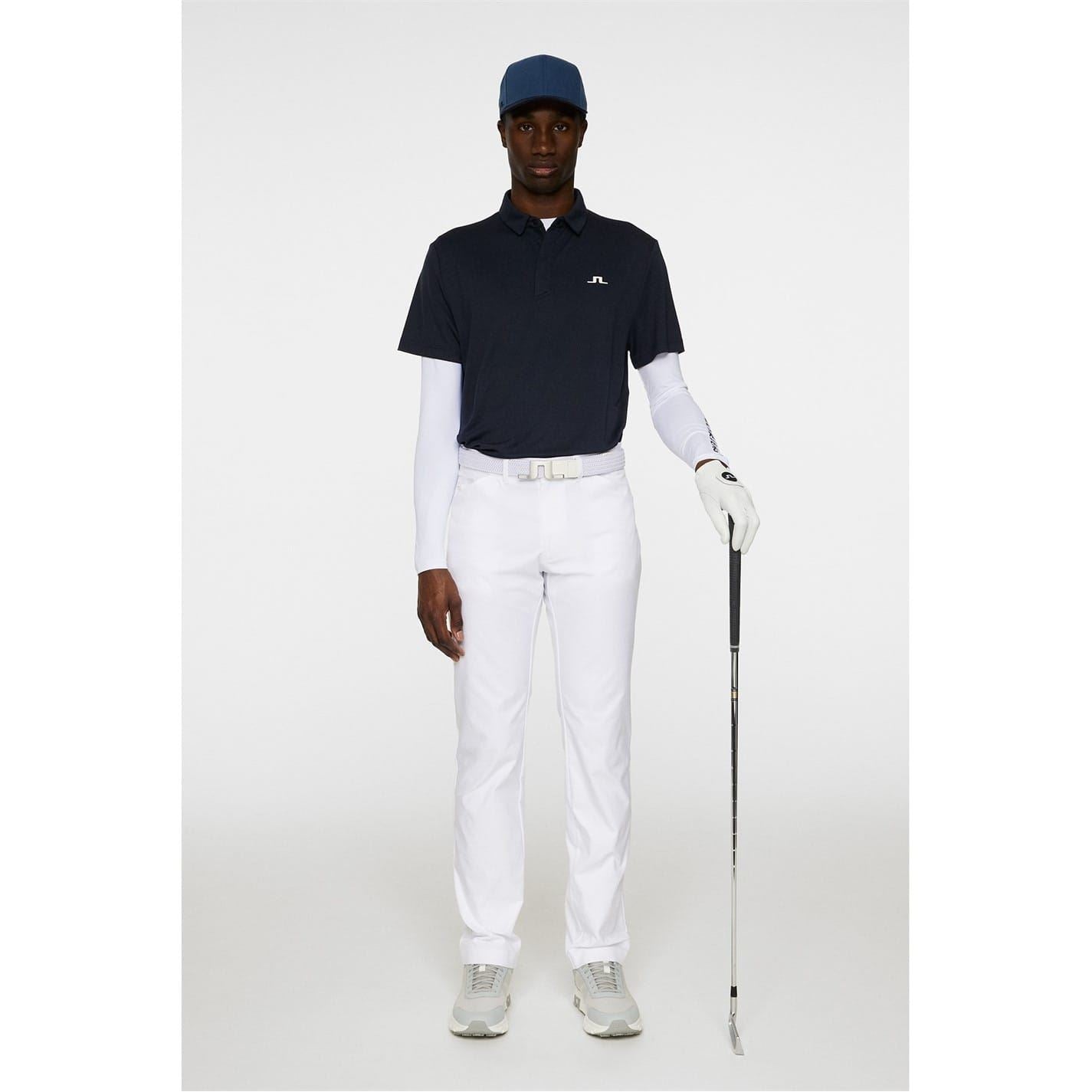 J Lindeberg Golf Collared Neck Short Sleeve Polo Shirt