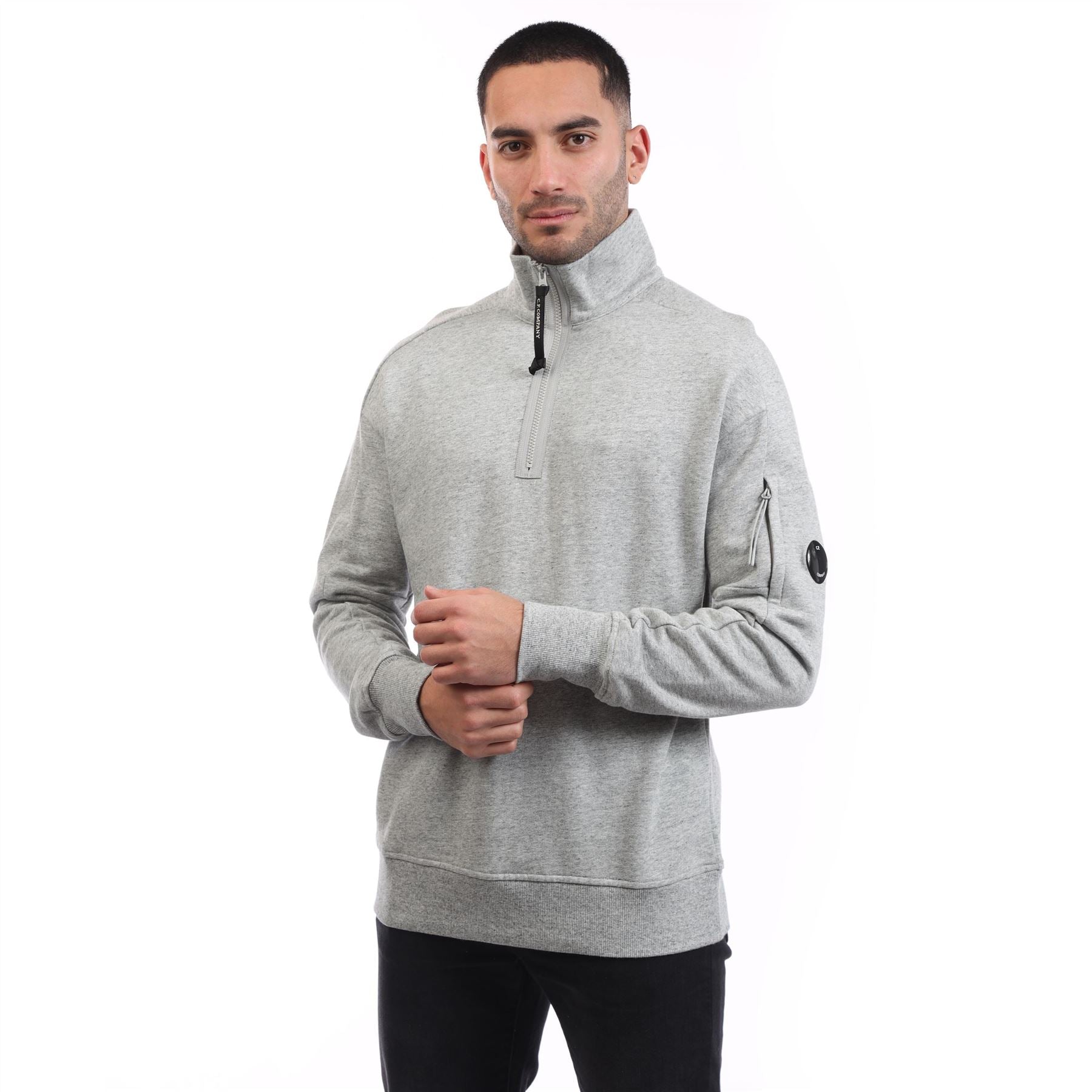 C.P. Company Diagonal Raised Fleece Half-Zip Sweatshirt