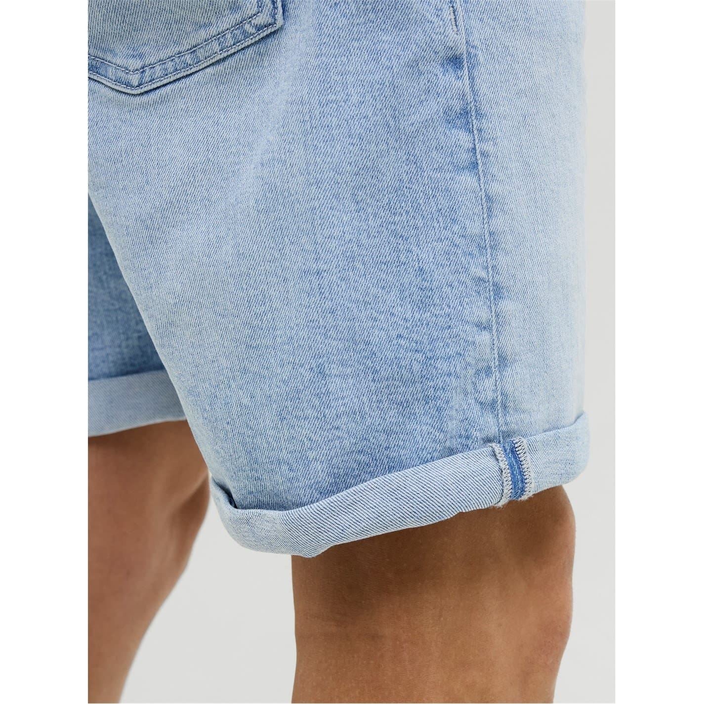 Jack and Jones Rick Denim Bermuda Shorts with Banded Hem