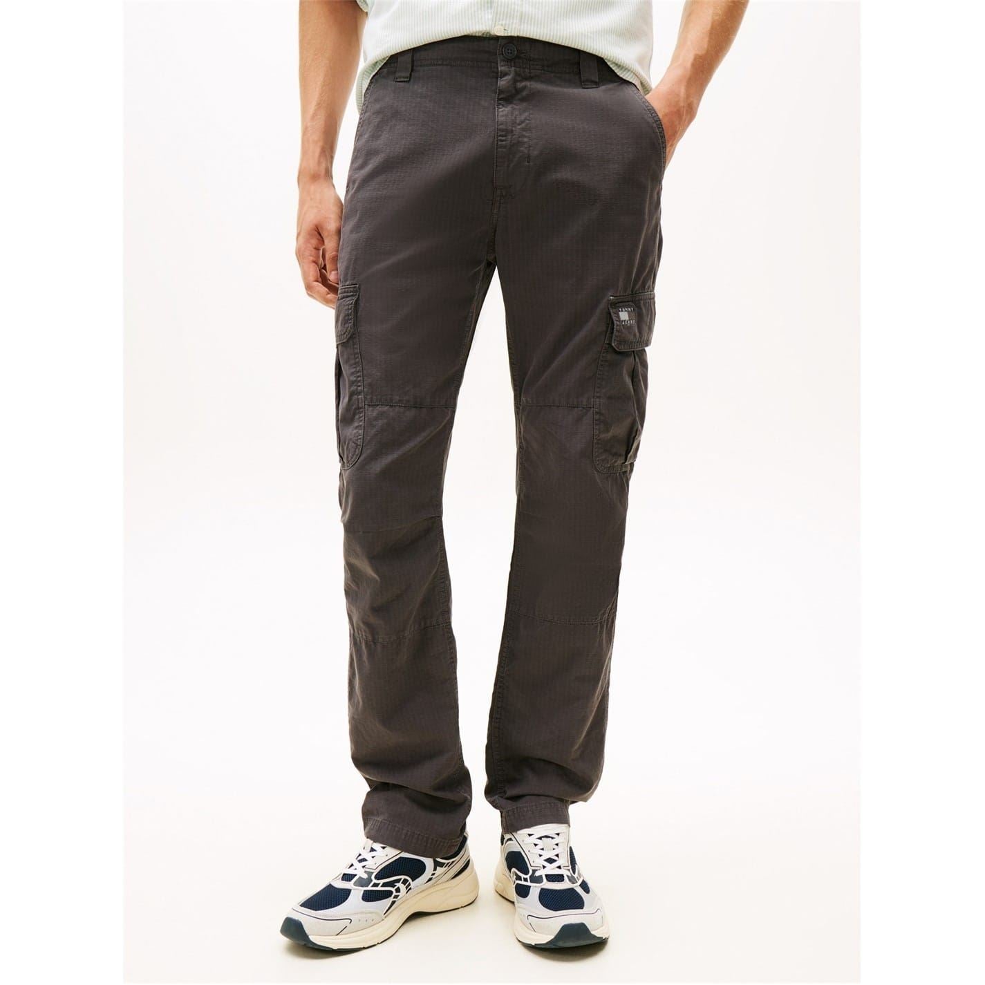 Tommy Jeans Solid Patterned Ryan Cargo Combat Pants