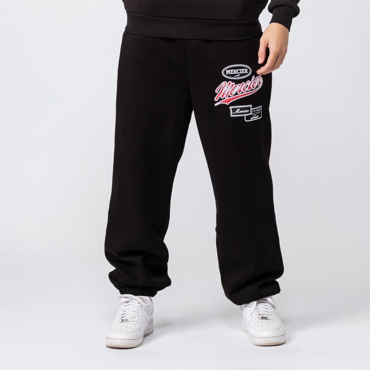Mercier Badge Wordmark Solid Patterned Joggers