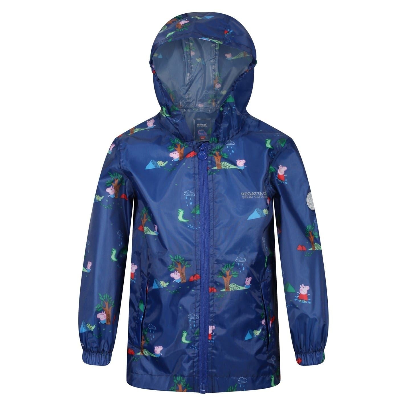 Regatta Pepa Polka Dot Hooded Rain Jacket