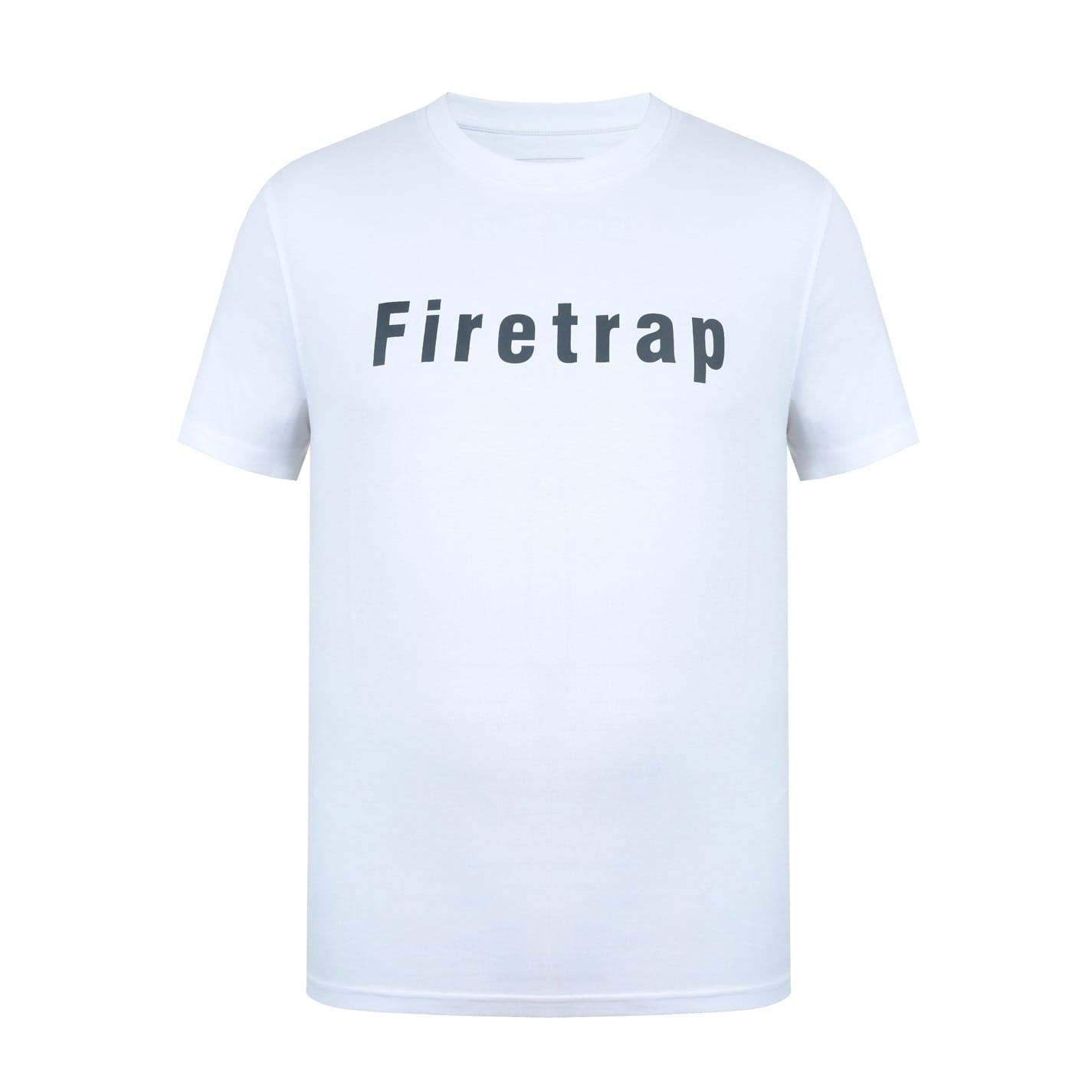 Firetrap Mens Large Logo T-Shirt