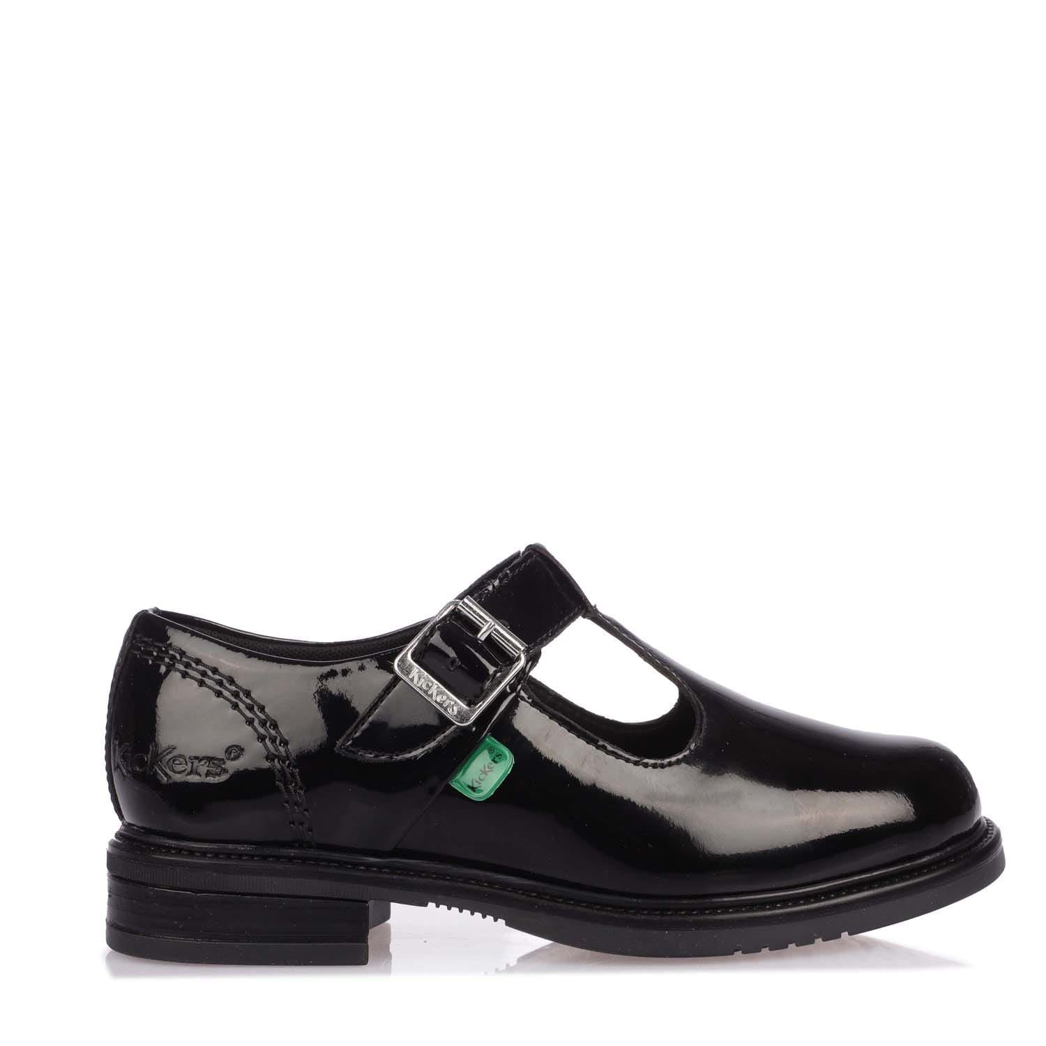 Kickers Childrens Lach T Bar Patent Shoe