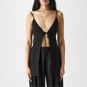 St. Agni Tie Front Top