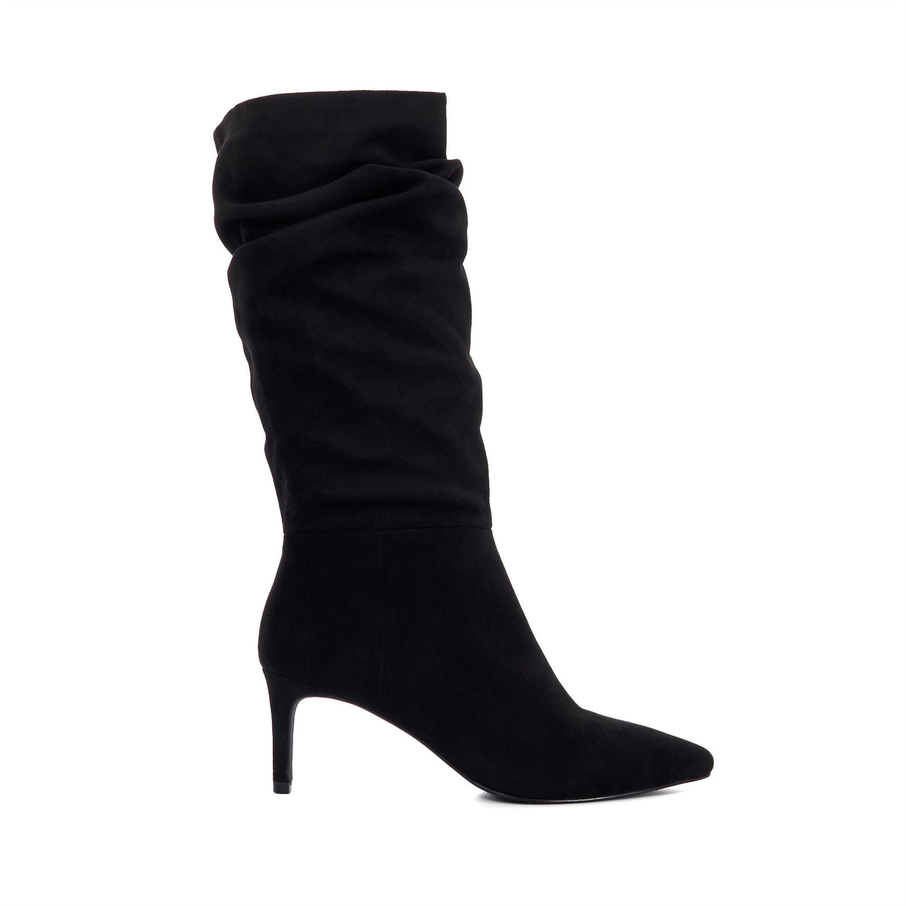 Dune London Sliced Slouchy Mid Heel Boots