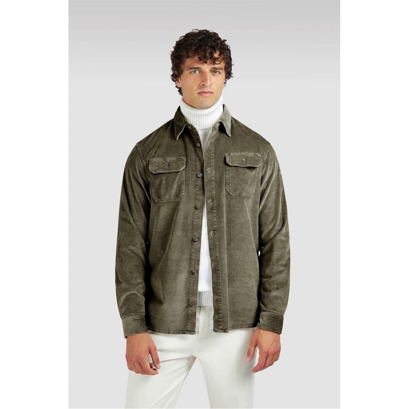 Paul and Shark Mens Corduroy Overshirt