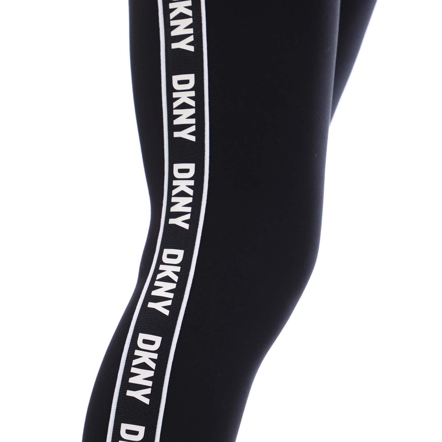 DKNY Two Tone Logo High waist Slim-Fit Legging