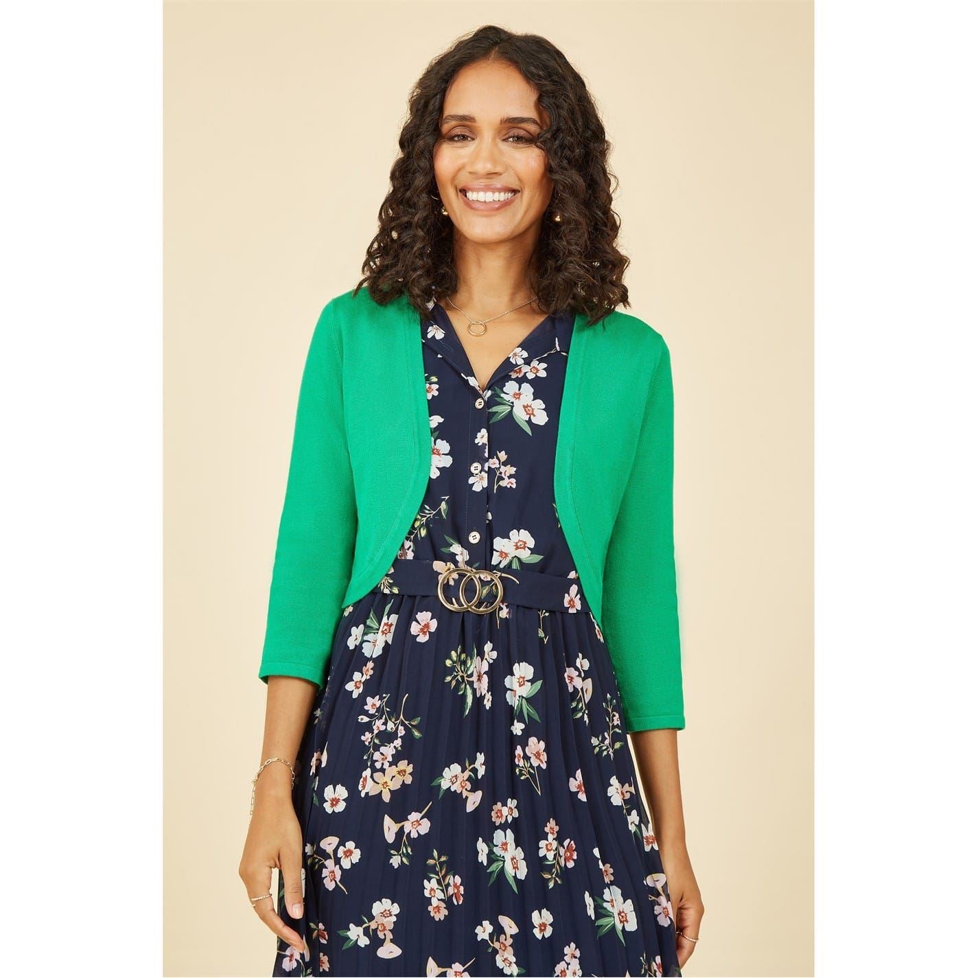 Yumi Knitted Curve Bolero