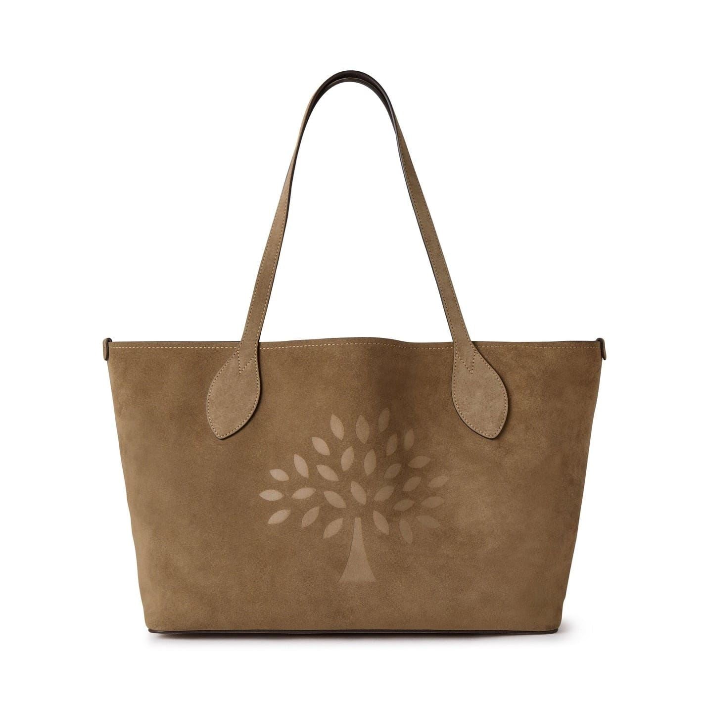 Mulberry Suede Tree Tote