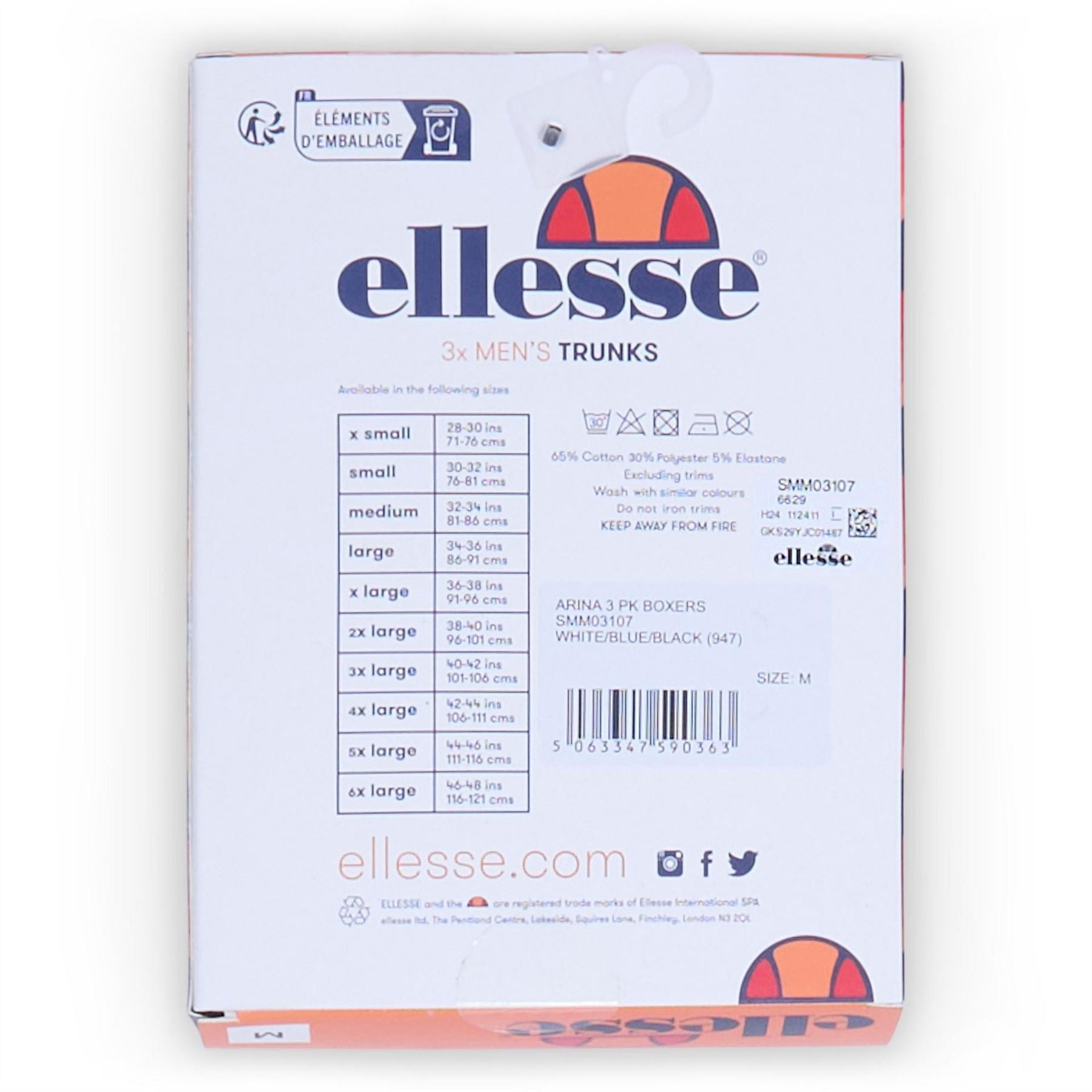 Ellesse 3 Pk Boxers