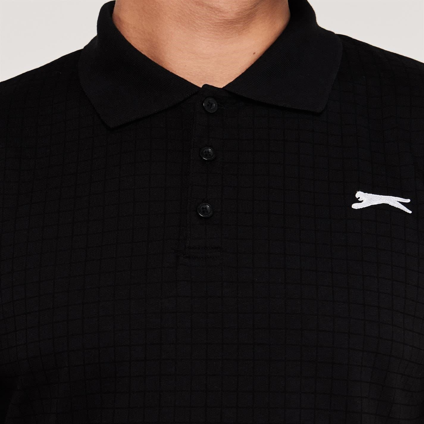 Slazenger Mens Check Golf Polo