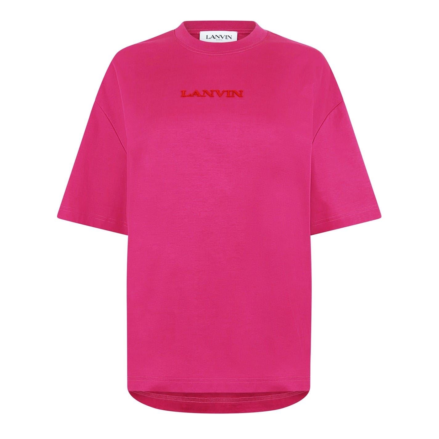 Lanvin Logo Regular Fit Crew Neck T-Shirt