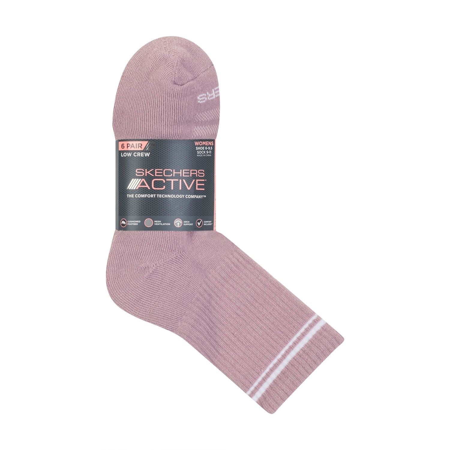 Skechers 6 Pack of Low Crew Socks