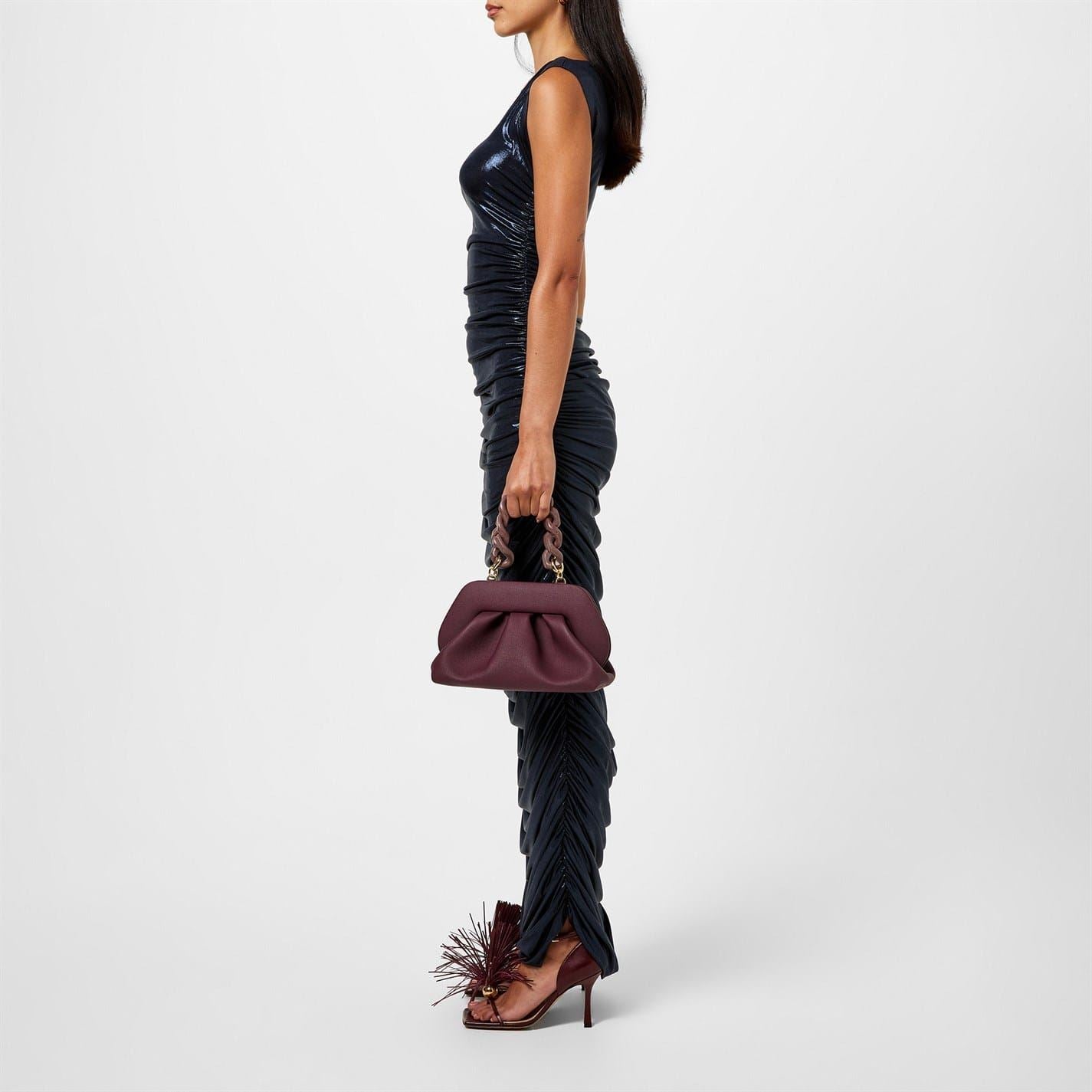 Norma Kamali Sleeveless Shirred Maxi Dress