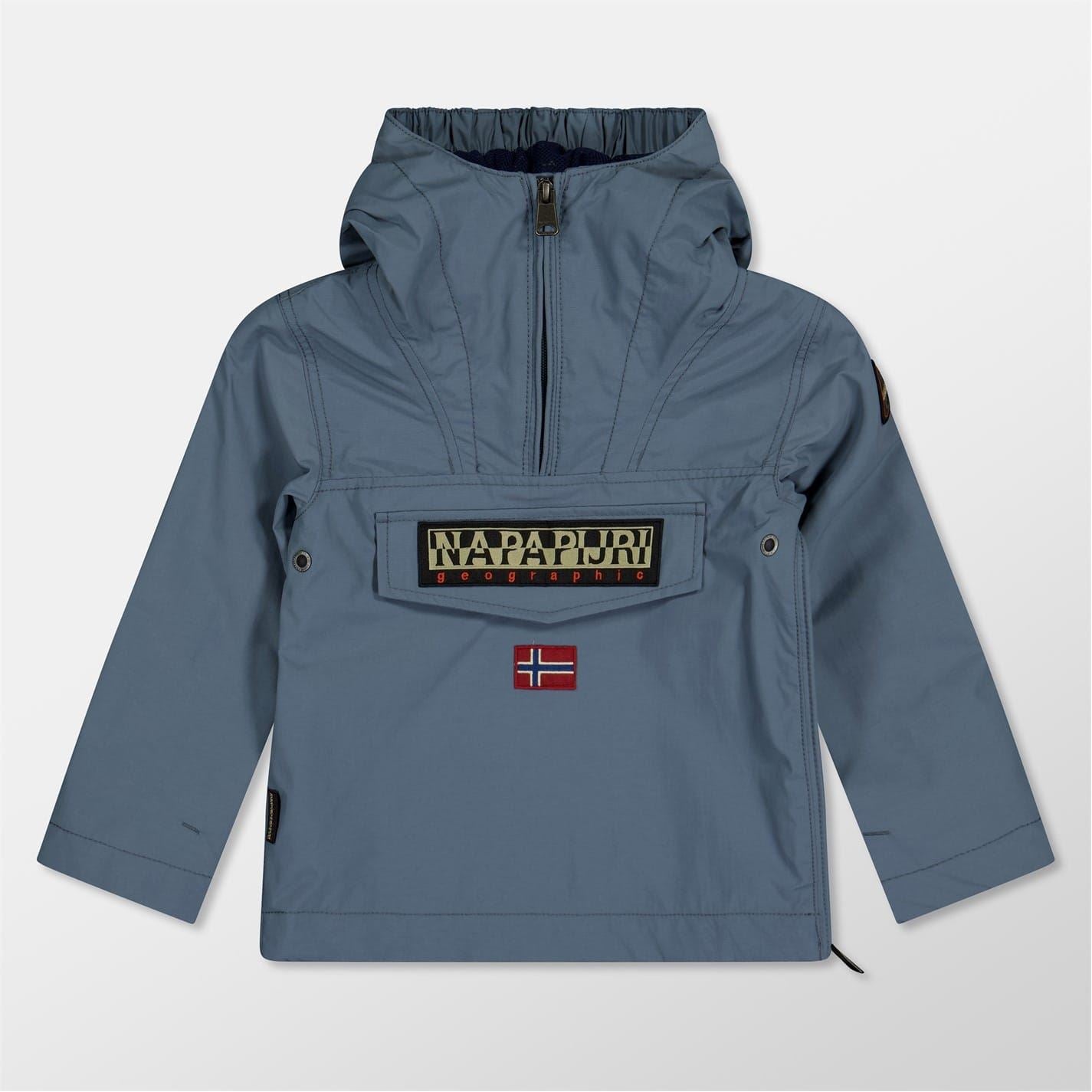 Napapijri Rainforest Solid Patterned Hooded Rain Jacket