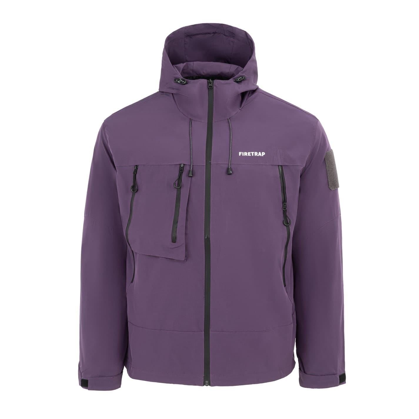 Firetrap Windproof Hooded Long Sleeve Windbreaker