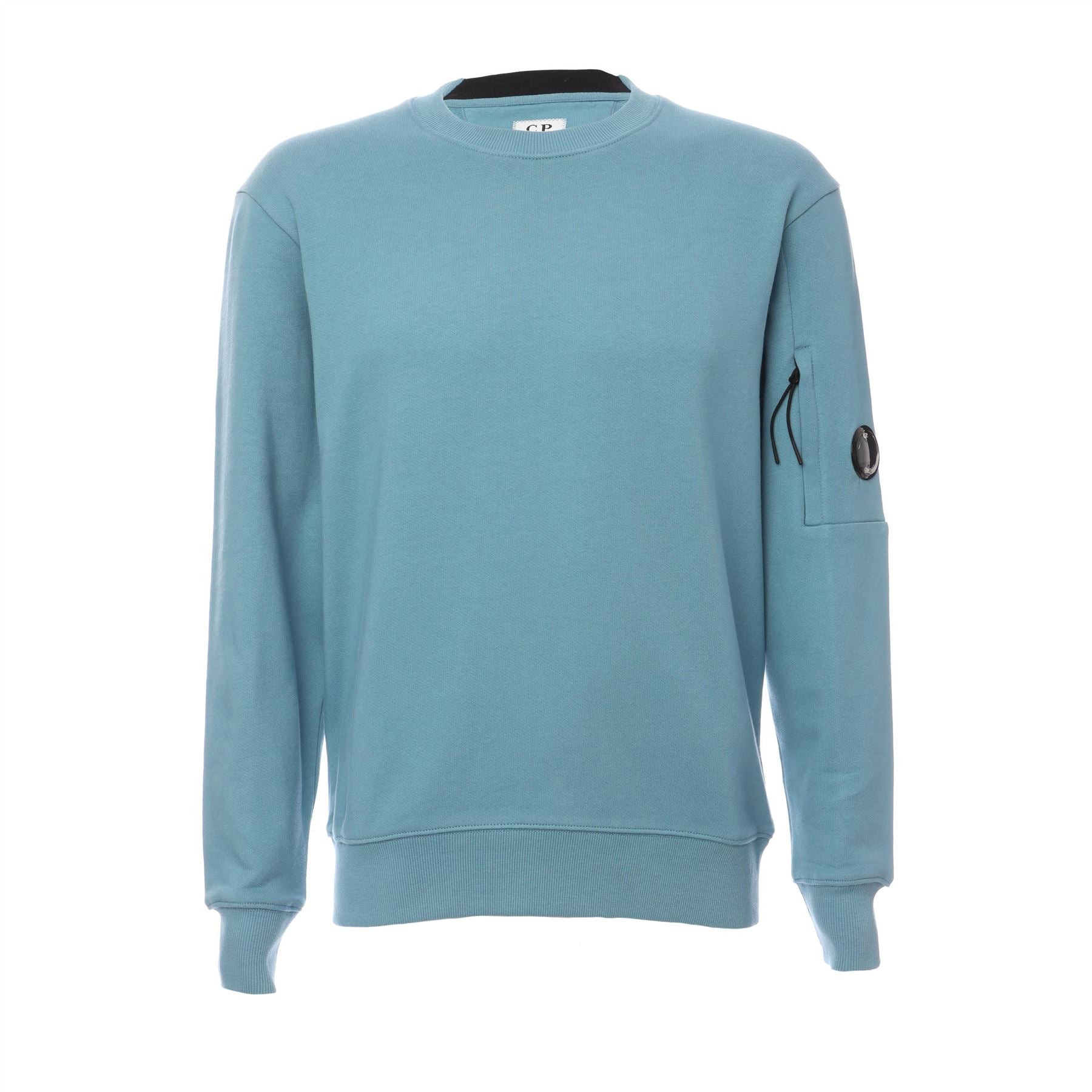 C.P. Company Diagonal Raised Fleece Crewneck Lens Sweatshirt