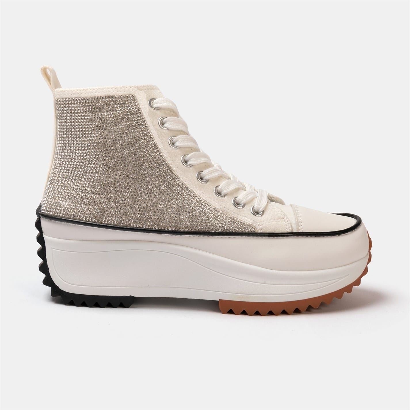 Firetrap Platform Hi Top Ladies Trainers