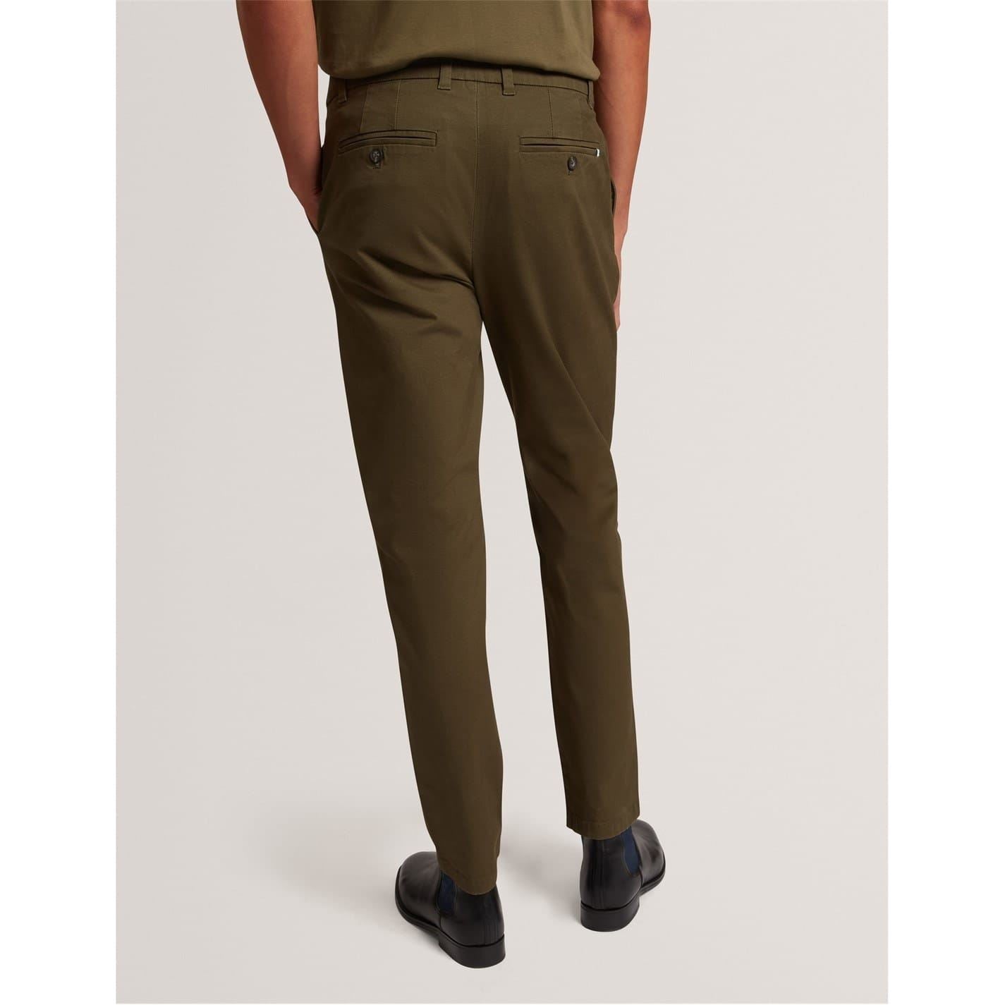 Ted Baker Solid Patterned Slim Chinos