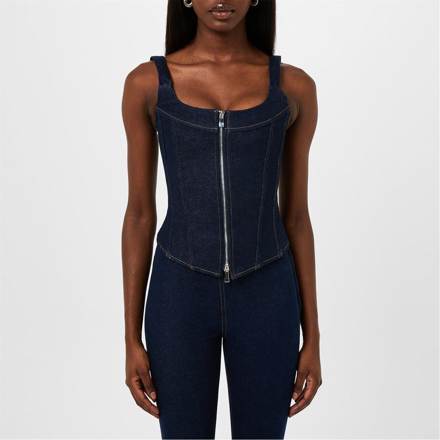 EB Denim Rainy Square Neck Slim Fit Corset