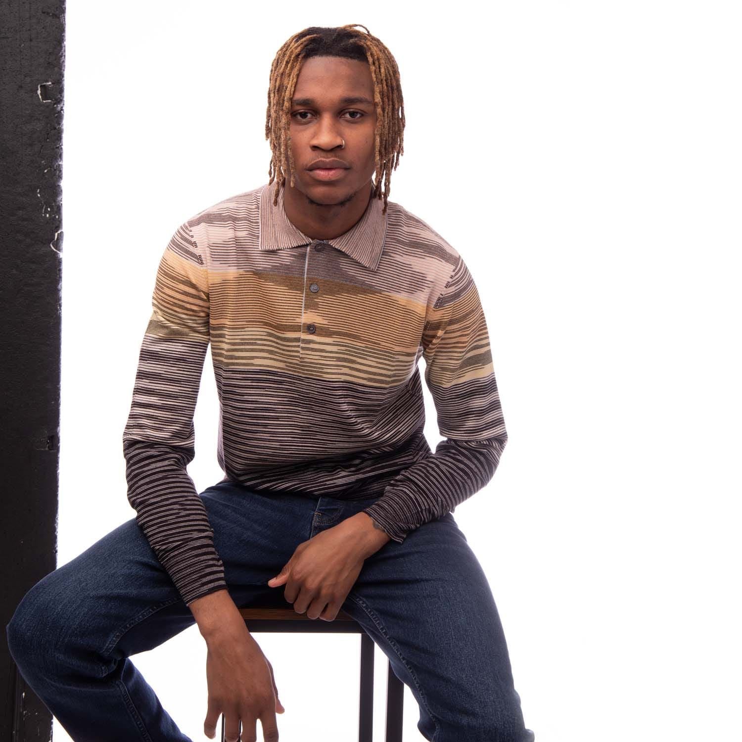 Missoni Long Sleeve Polo Shirt