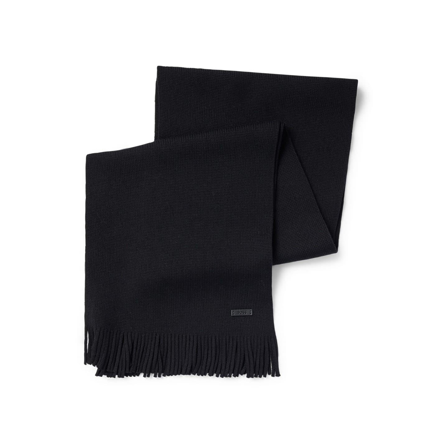 Boss Solid Oblong Scarf with Patch