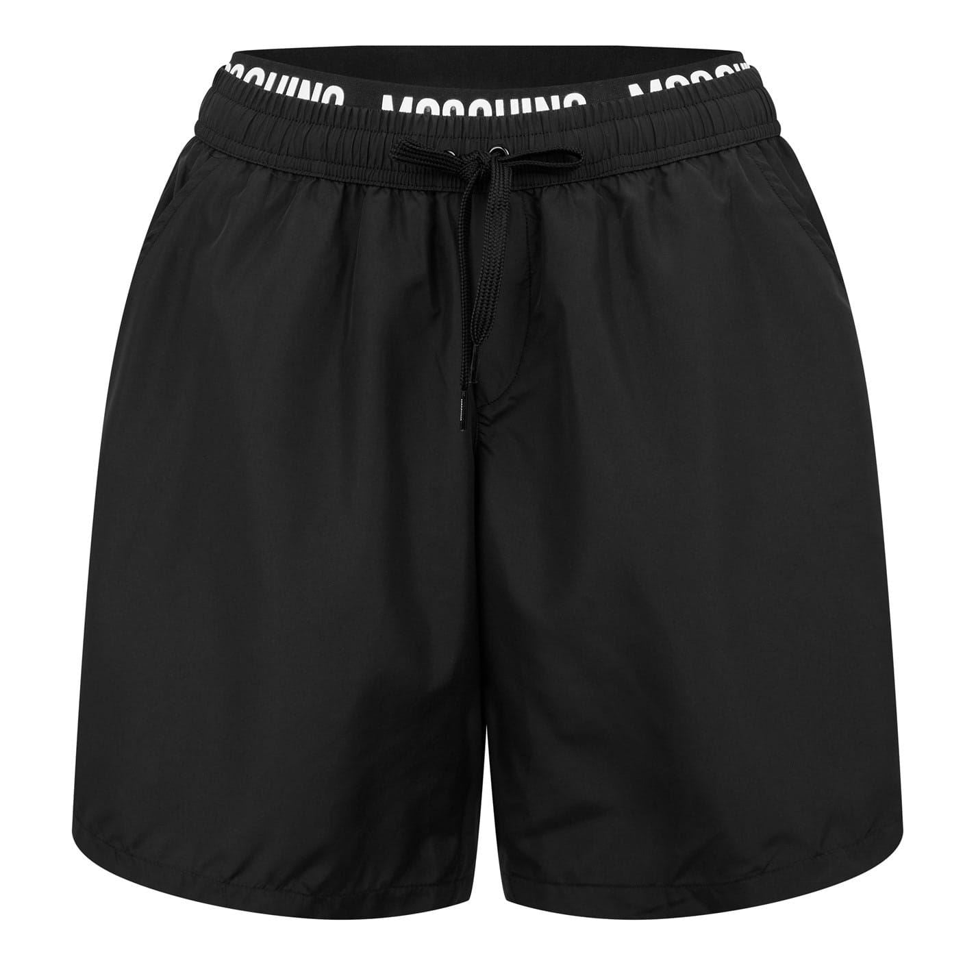 Moschino Plunging Neck Relaxed Fit Swim Short