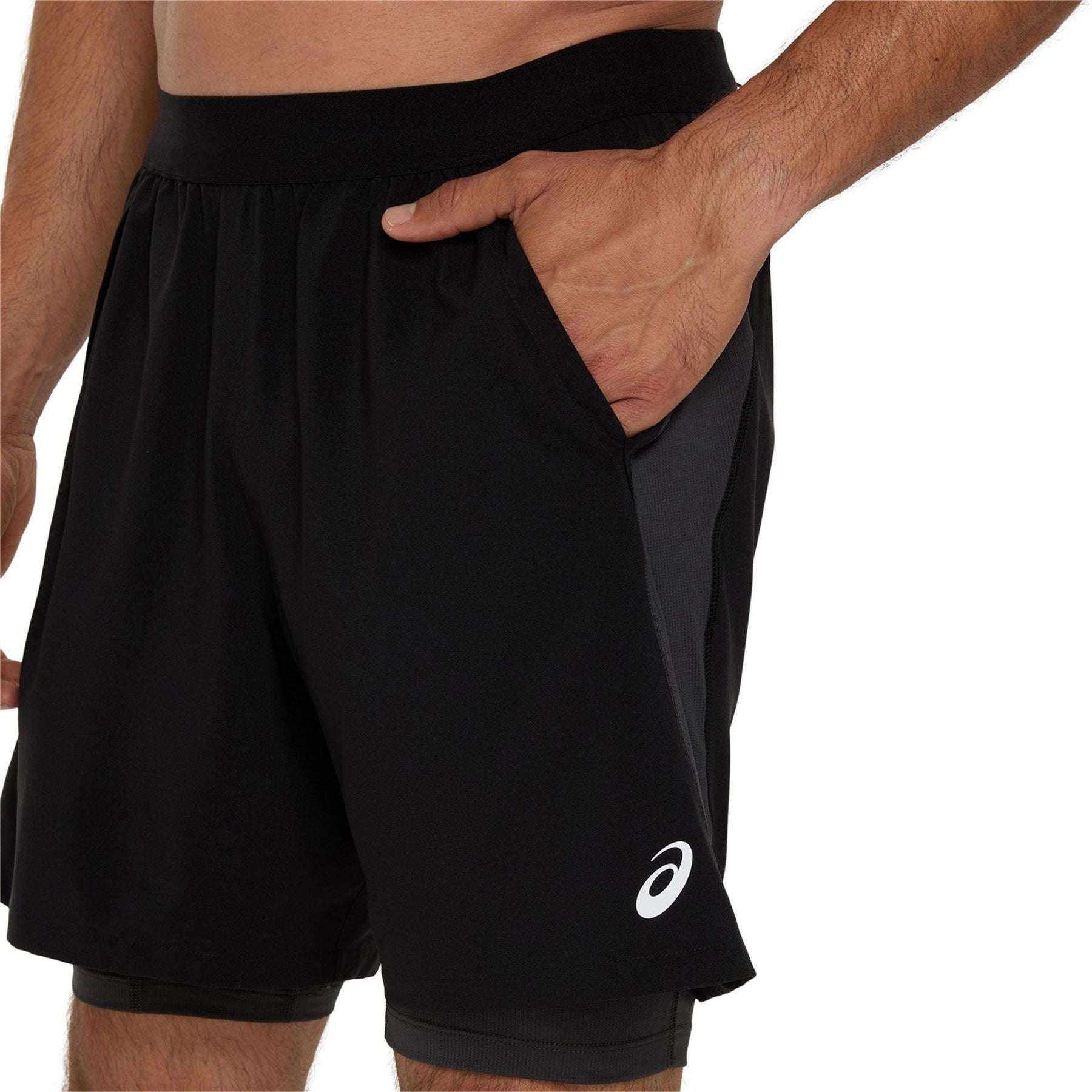 Asics Mens 2 N 1 7in Short Running