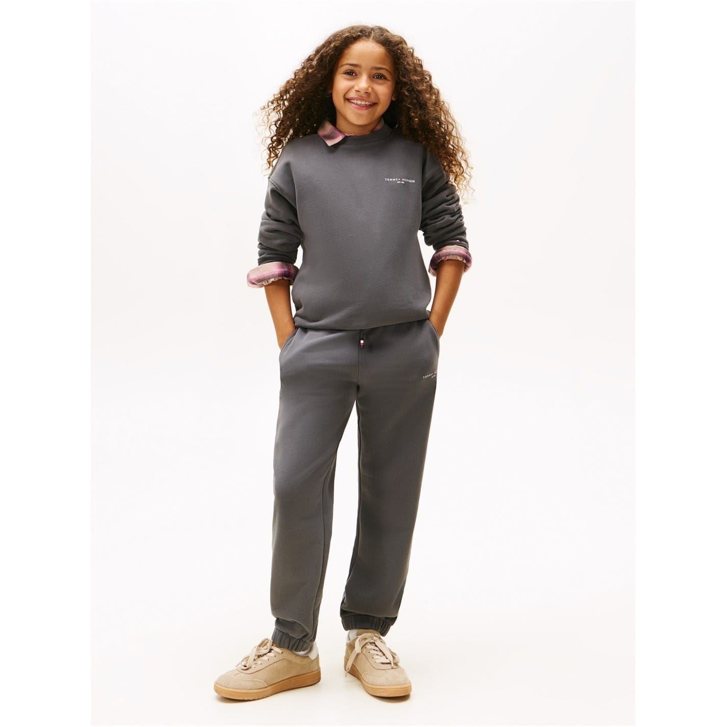 Tommy Hilfiger Crew Neck Long Sleeve Sweatshirt Jogger Coord Set