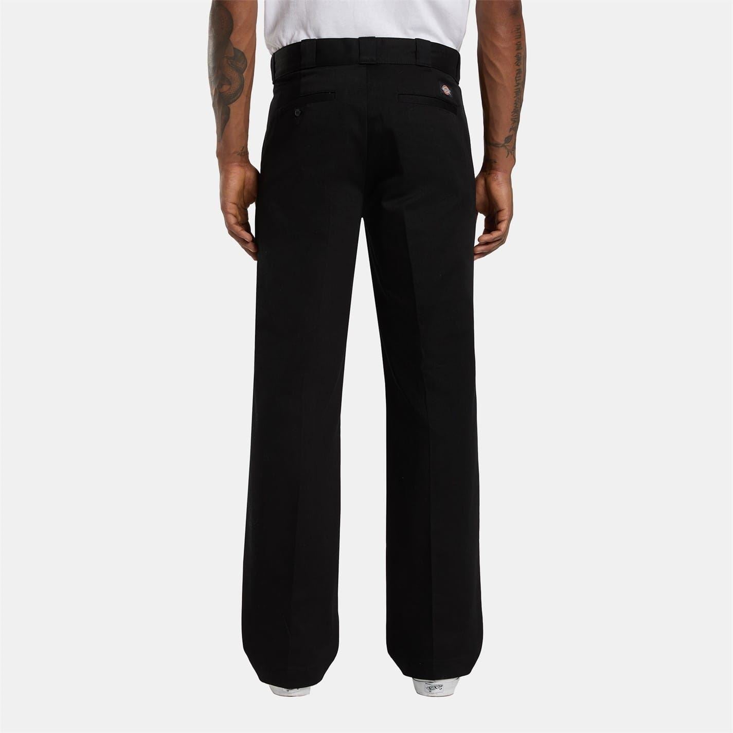 Dickies Solid Patterned Straight Leg Trousers