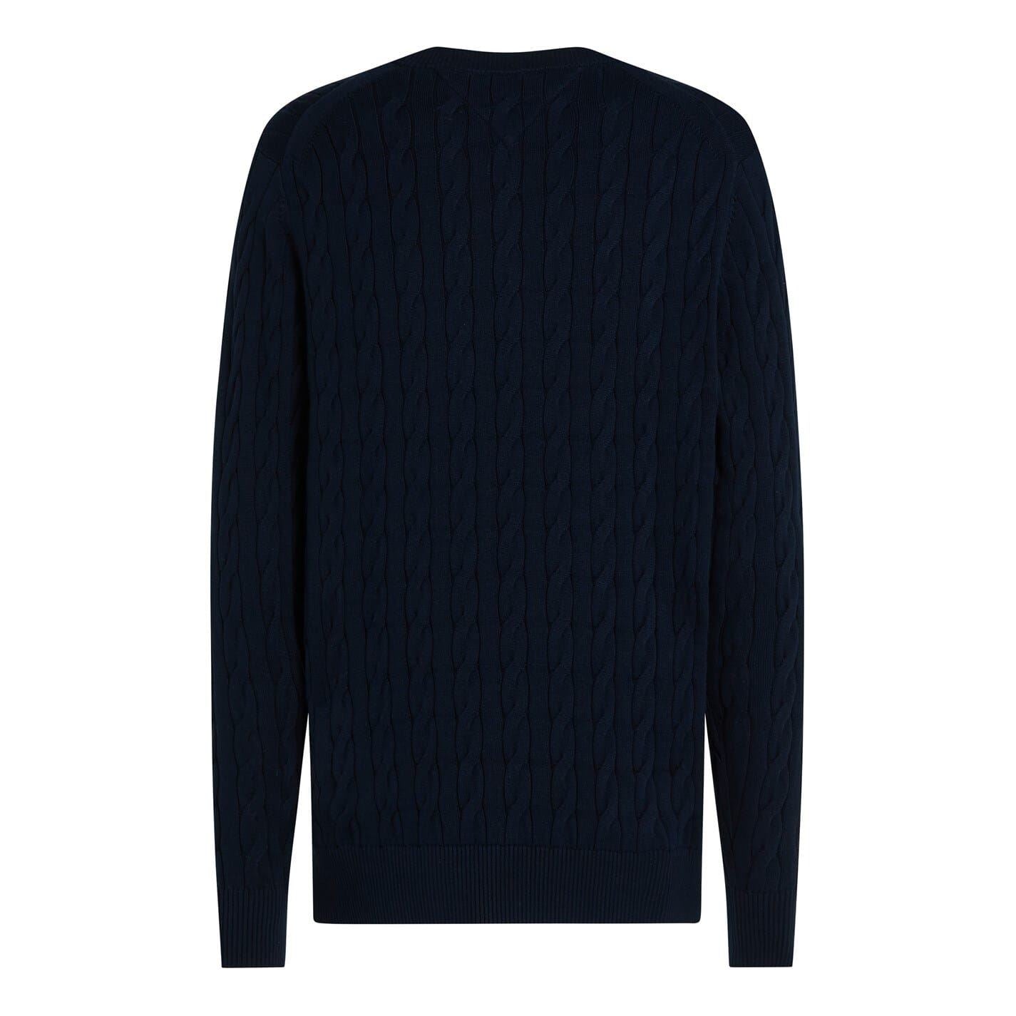 Tommy Hilfiger Cotton Cable Crew Neck