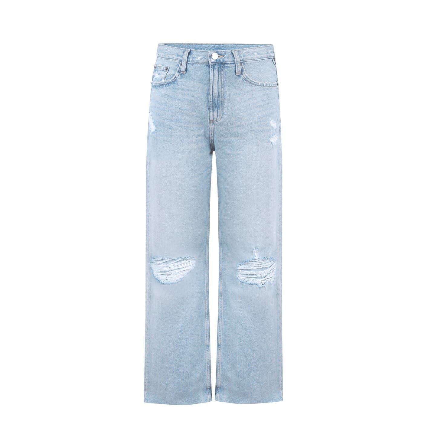 Fabric Wide Jeans ld