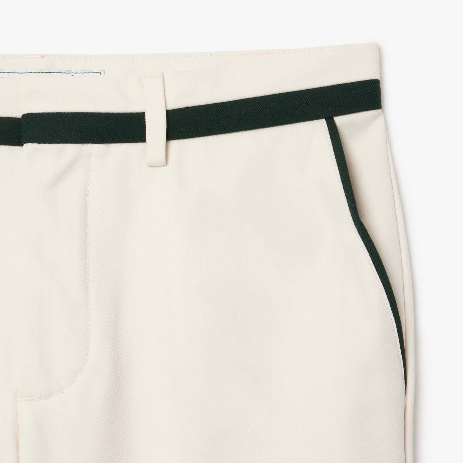 Lacoste Straight-Fit Badge Detail Suit Pants