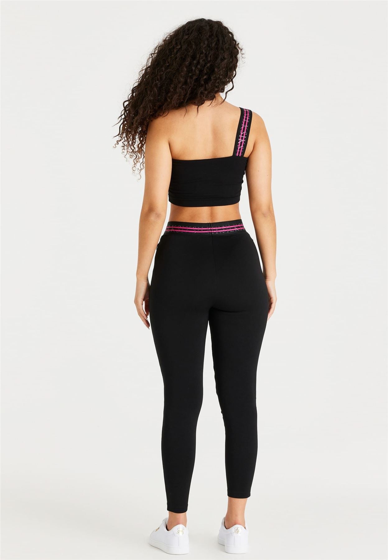 SikSilk Tape One Shoulder Cropped Bralette