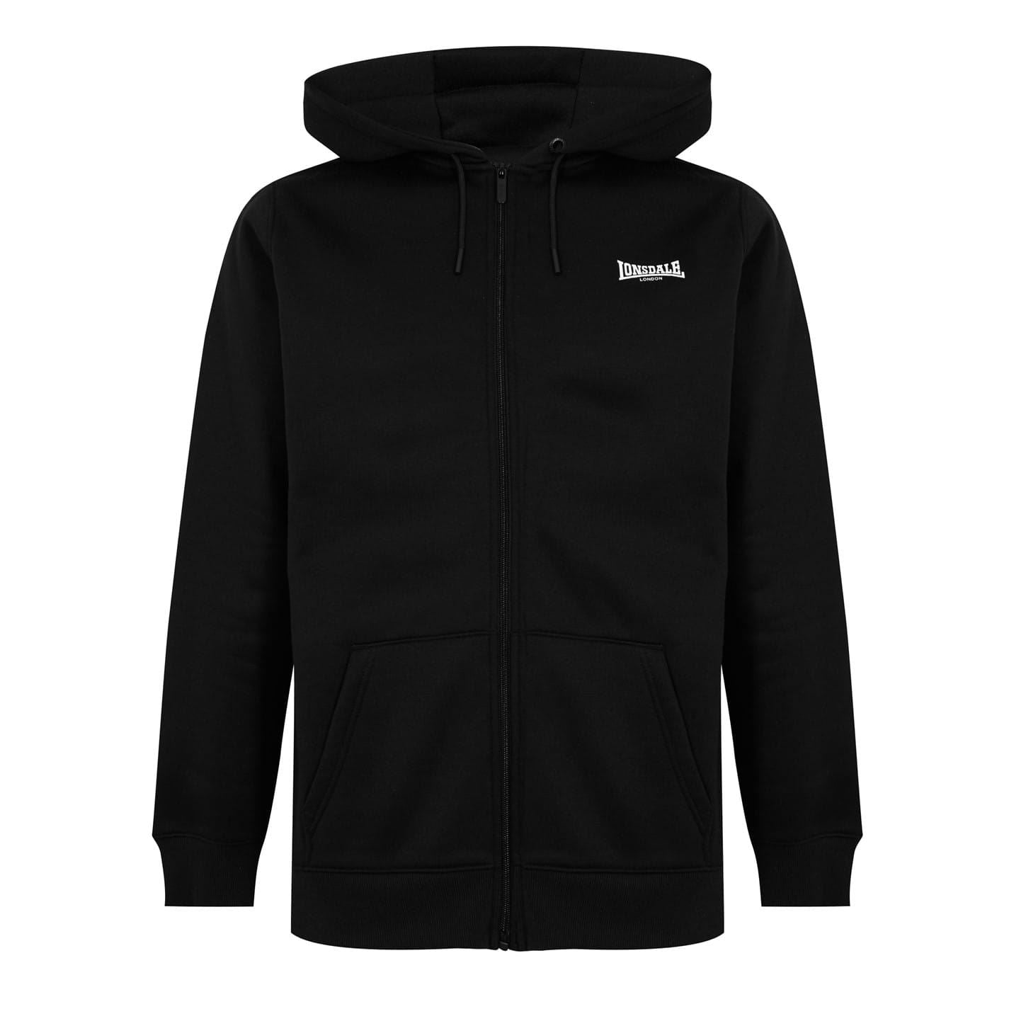 Lonsdale Mens Essential Zip Hoodie