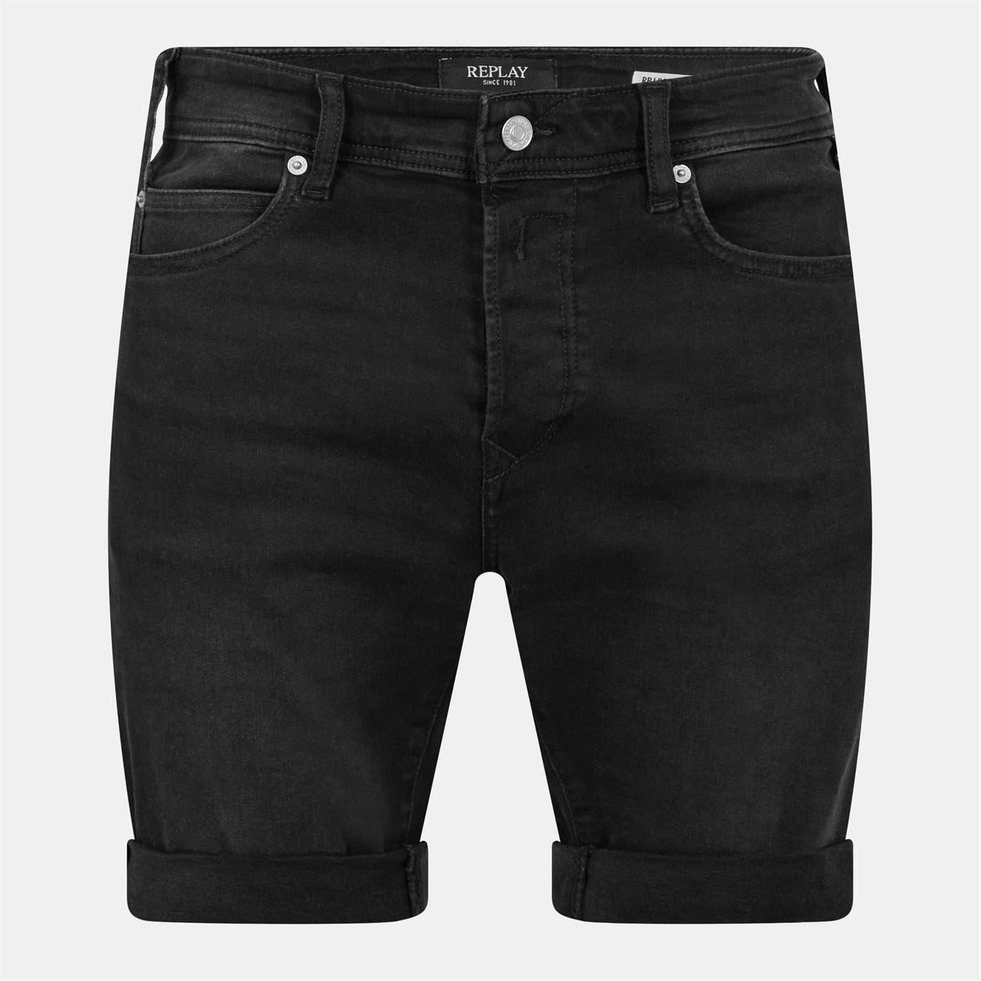Replay Stretch Slim Fit Denim Shorts