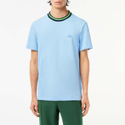 Lacoste Stripe Collar Stretch Piqué T-Shirt