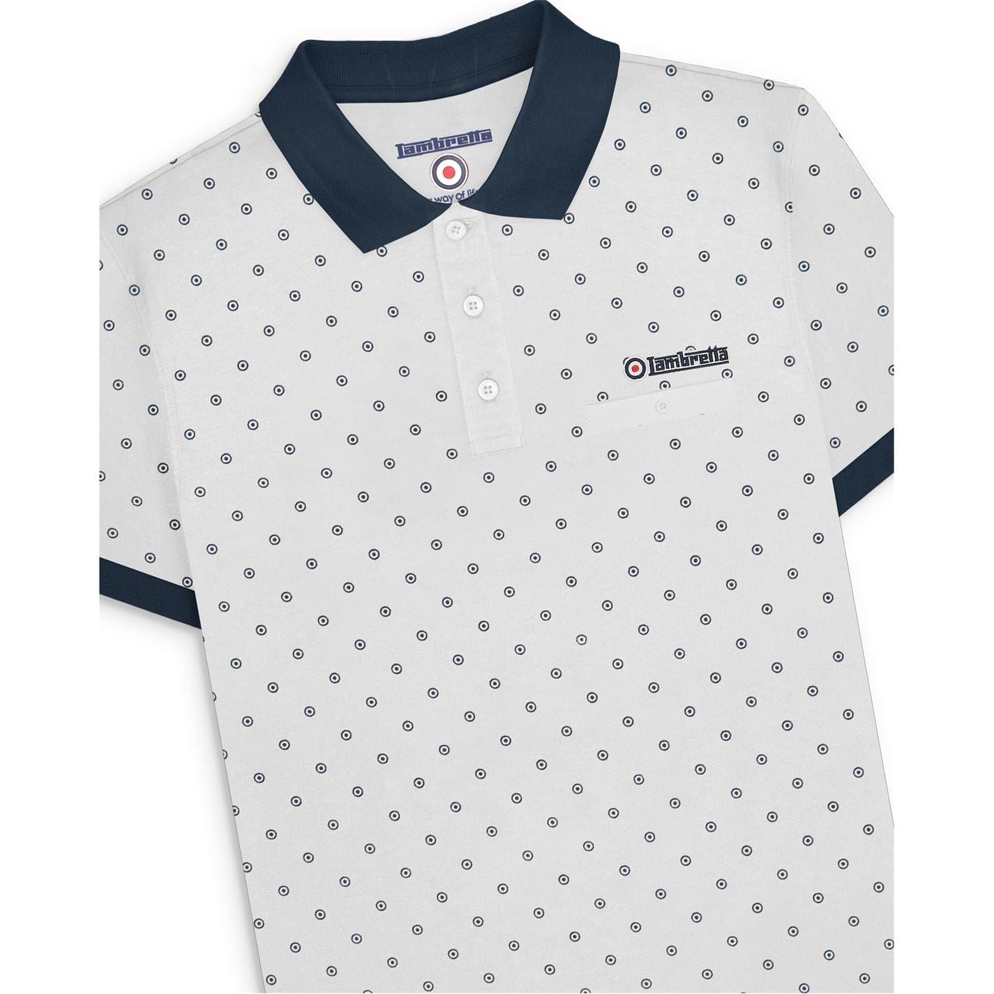 Lambretta Regular Fit Short Sleeve Polo Shirt