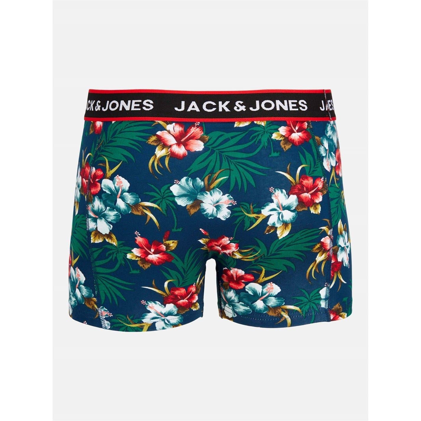 Jack and Jones Floral Patterned 3 Pack Trunck