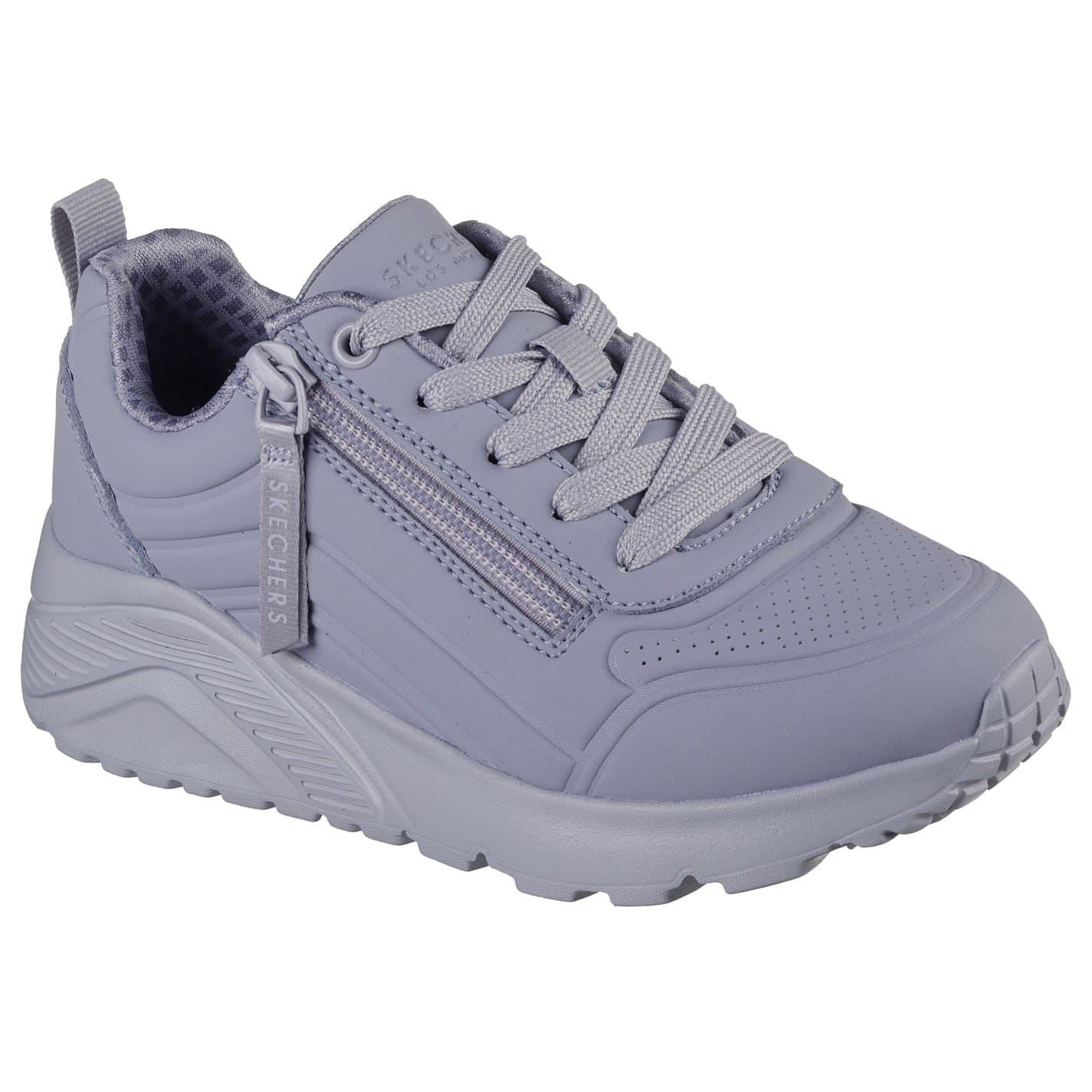 Skechers Girls Monochromatic Lace Up Low Top Sneakers