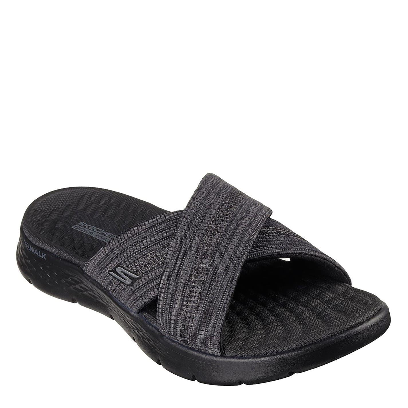 Skechers Memory Foam Strap Ribbed Flip Flops
