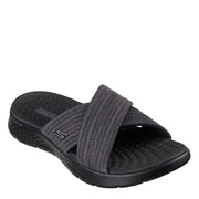 Skechers Memory Foam Strap Ribbed Flip Flops