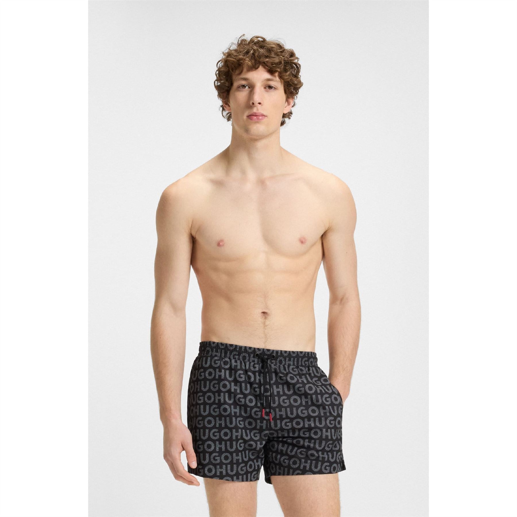 Hugo Tortuga Logo Print Swim Shorts