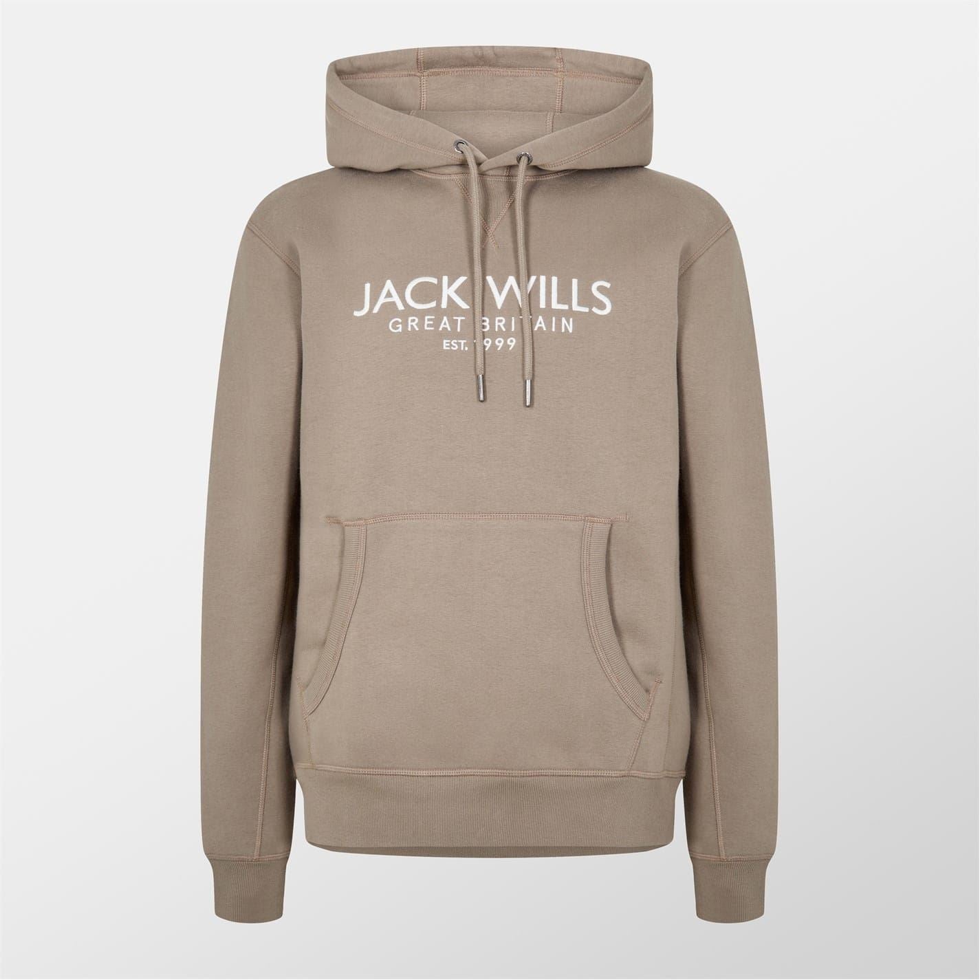 Jack Wills Mens Batsford Logo Hoodie