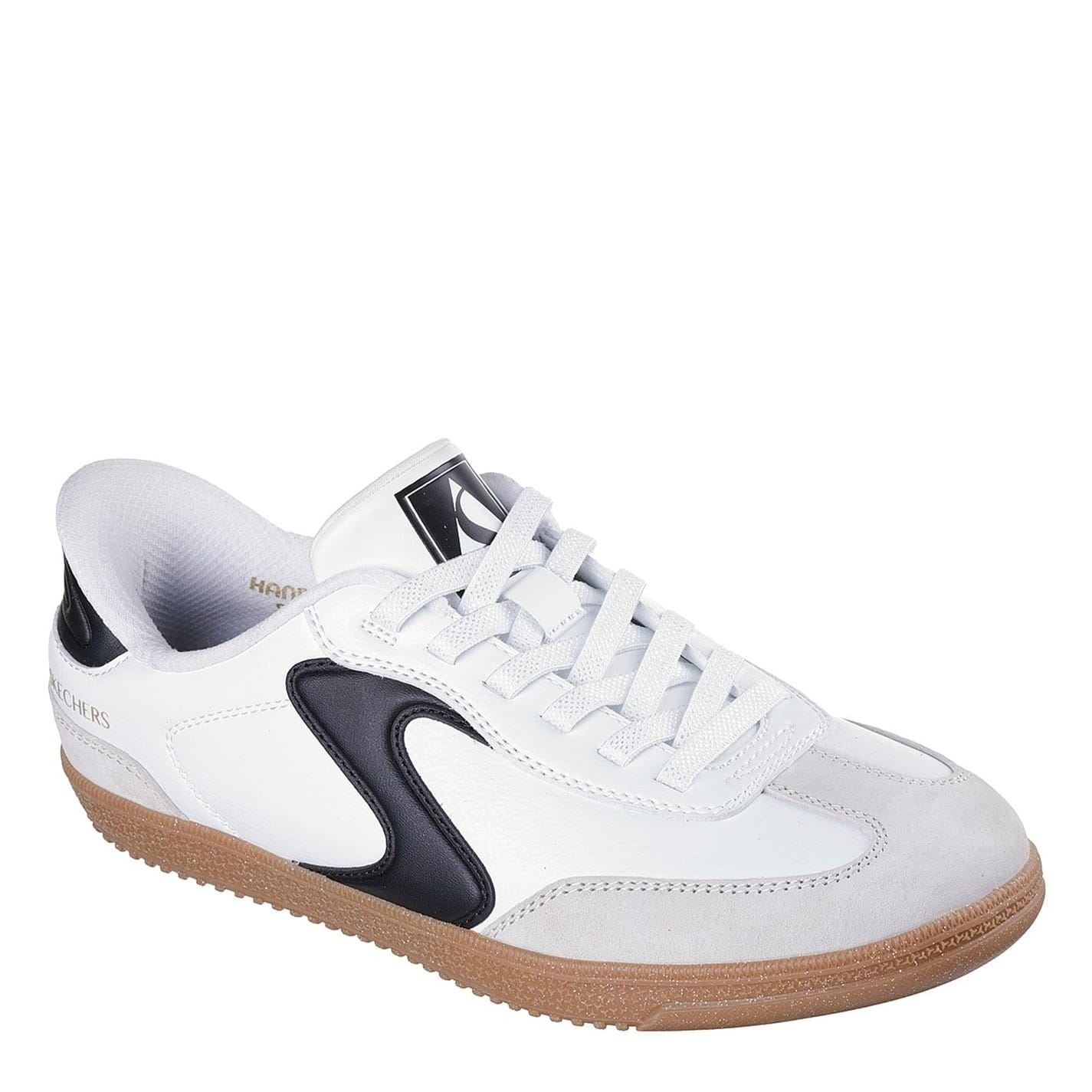 Skechers Duraleather Suede Bungee Low Top Sneakers