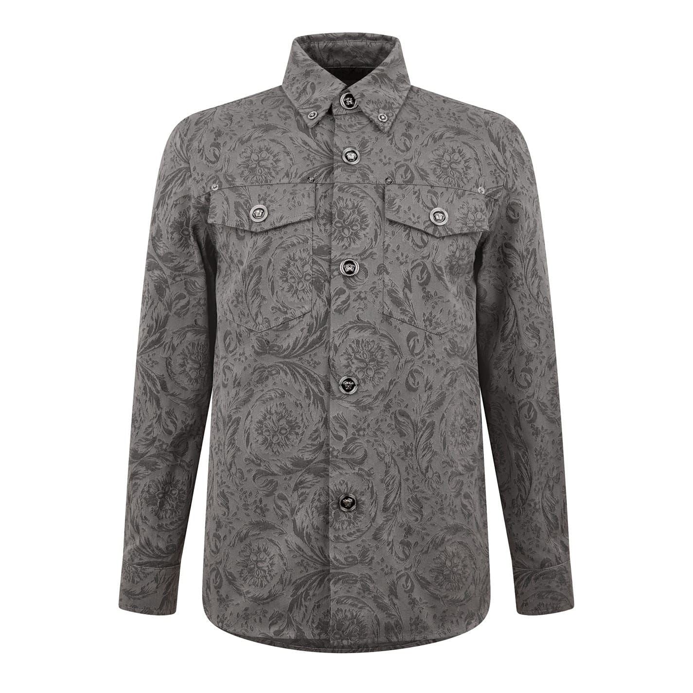 Versace Barocco Jacquard Gabardine Overshirt