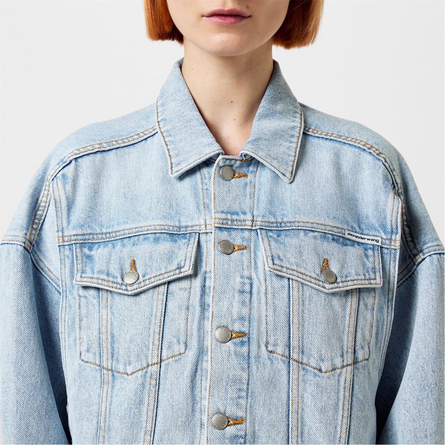 Alexander Wang Short Oversize Fit Trucker Jacket